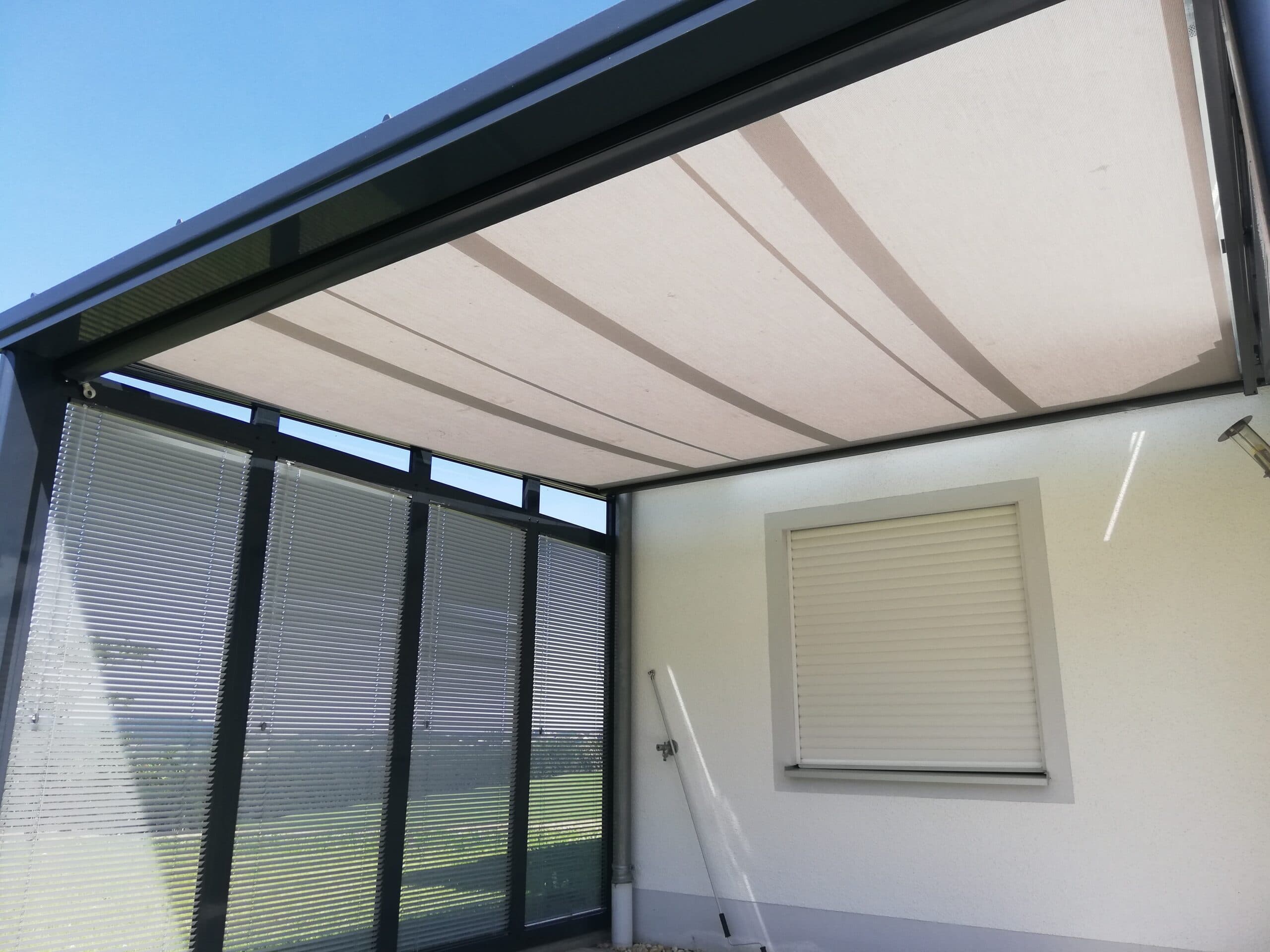 Unterglas- und Wintergartenmarkise von SEIDL als Sonnenschutz